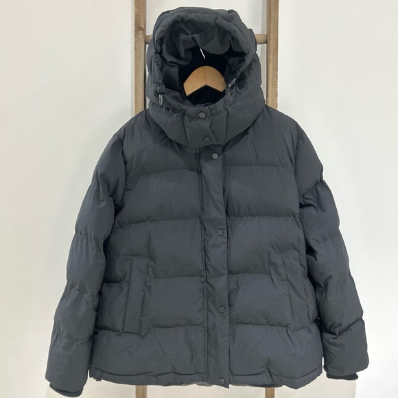 Modern Supply by Sanctuary Black Hooded Puffer Coat Jacket Women’s Size XL NWT - Picture 2 of 10